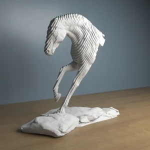 sanatsal, modern, dekorasyon, dekoratif, heykel, at-heykeli, at-büstü